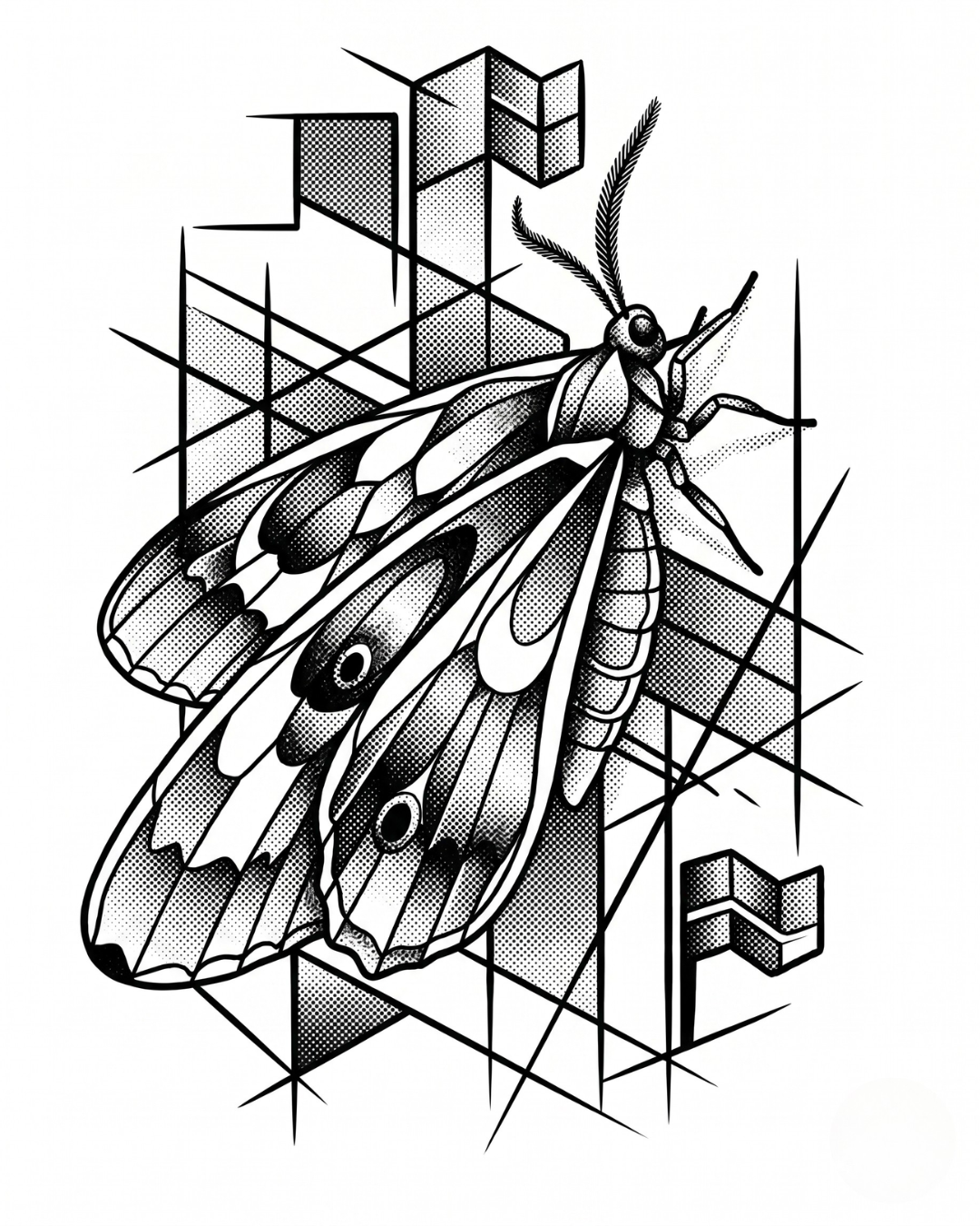 High Contrast Blackwork Tattoo