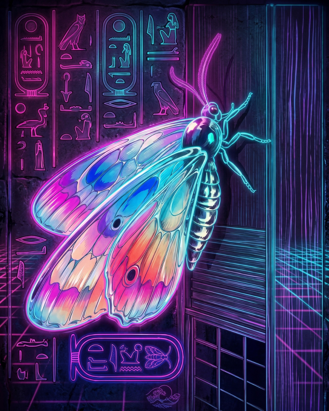 Synthwave Hieroglyphics
